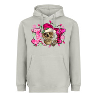 Moon Dust Pink Christmas Joy skeleton Heavyweight Hoodie - NancyCooperArtShop