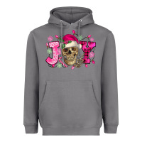 Storm Pink Christmas Joy skeleton Heavyweight Hoodie - NancyCooperArtShop