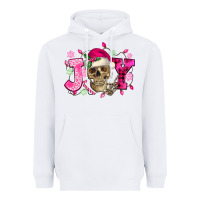 Pink Christmas Joy Skeleton Heavyweight Hoodie | Teevron