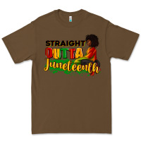 Cacao Straight outta Juneteenth Premium Tee - RanaPortraitStore