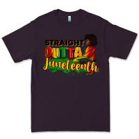 Plum Straight outta Juneteenth Premium Tee - RanaPortraitStore