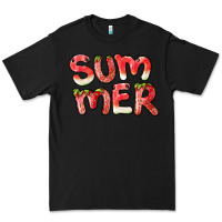 Black summer watermelon and strawberry Premium Tee - BarkalooDesign
