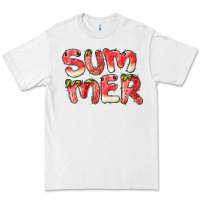 White summer watermelon and strawberry Premium Tee - BarkalooDesign