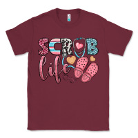 Burgundy scrub life Classic Tee - BundleAndBundleShop