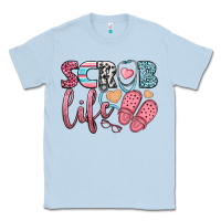 Dusty Blue scrub life Classic Tee - BundleAndBundleShop