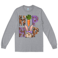 Heather Grey Easter hiphop Long Sleeve Tee - AdoDesignShop