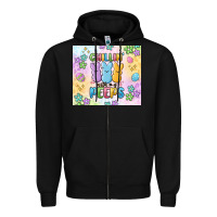 Black chillin' with my peeps Zipper Hoodie - MaliasSmallBusiness