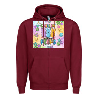 Burgundy chillin' with my peeps Zipper Hoodie - MaliasSmallBusiness