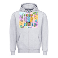 Heather Grey chillin' with my peeps Zipper Hoodie - MaliasSmallBusiness