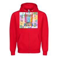 Red chillin' with my peeps Zipper Hoodie - MaliasSmallBusiness
