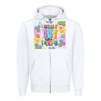 White chillin' with my peeps Zipper Hoodie - MaliasSmallBusiness