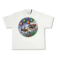 Pistachio santa claus with deer christmas ornament Urban Heavy Tee - BundleAndBundleShop