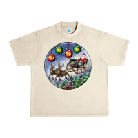 Sandshell santa claus with deer christmas ornament Urban Heavy Tee - BundleAndBundleShop