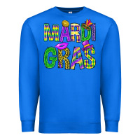 True Royal Mardi Gras Carnaval Mask Premium Sweatshirt - BundleAndBundleShop