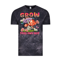 Cloud Black grow your own way Vintage Tee - JahusDesignShop