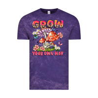 Cloud Purple grow your own way Vintage Tee - JahusDesignShop
