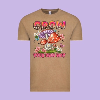 Grow Your Own Way Vintage Tee Designed By Jahusdesignshop