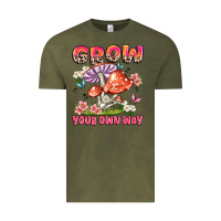 Vintage Olive grow your own way Vintage Tee - JahusDesignShop