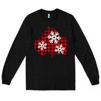 Black Christmas snowflakes patch Long Sleeve Tee - AdoDesignShop