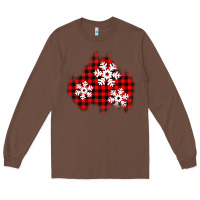 Christmas Snowflakes Patch Long Sleeve Tee | Teevron