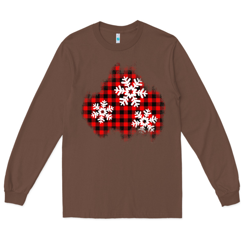 Christmas Snowflakes Patch Long Sleeve Tee by AdoDesignShop | Teevron