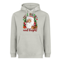 Moon Dust Stay Merry and bright Christmas with santa Heavyweight Hoodie - NancyCooperArtShop