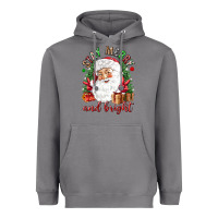 Storm Stay Merry and bright Christmas with santa Heavyweight Hoodie - NancyCooperArtShop