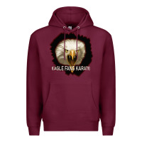 Burgundy Eagle Fang Karate Premium Hoodie - Bettercallsaul