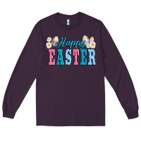 Plum happy easter eggs Long Sleeve Tee - AdoDesignShop