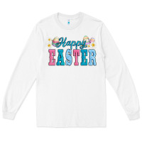 White happy easter eggs Long Sleeve Tee - AdoDesignShop