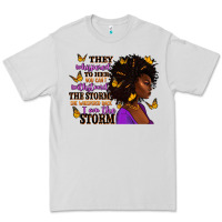 Dove Grey They whispered to her afro woman Premium Tee - RanaPortraitStore