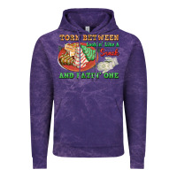 Cloud Purple torn between lookin like a snack and eatin one Vintage Hoodie - FaDigitalArtStudio