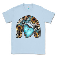 Dusty Blue sunflower gemstone rainbow Classic Tee - JahusDesignShop
