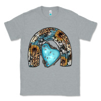 Heather Grey sunflower gemstone rainbow Classic Tee - JahusDesignShop