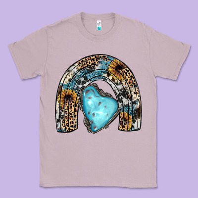 Sunflower Gemstone Rainbow Classic Tee Designed By Jahusdesignshop
