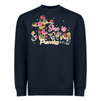 Navy she is strong proverbs 31 25 Heavyweight Sweatshirt - JahusDesignShop