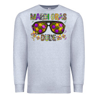 Heather Grey Mardi gras dude Premium Sweatshirt - BundleAndBundleShop