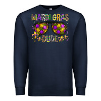 Navy Mardi gras dude Premium Sweatshirt - BundleAndBundleShop