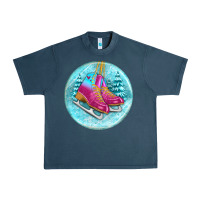 Midnight Navy ice skate christmas ornament Urban Heavy Tee - BundleAndBundleShop
