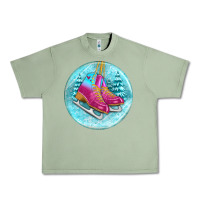 Oil Green ice skate christmas ornament Urban Heavy Tee - BundleAndBundleShop
