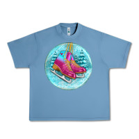 Pebble Blue ice skate christmas ornament Urban Heavy Tee - BundleAndBundleShop