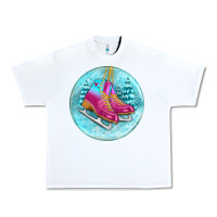 White ice skate christmas ornament Urban Heavy Tee - BundleAndBundleShop