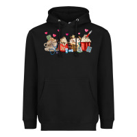 Black Nurse Coffee Cups Heavyweight Hoodie - MaliasSmallBusiness