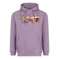 Lavender Nurse Coffee Cups Heavyweight Hoodie - MaliasSmallBusiness