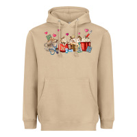 Mushroom Nurse Coffee Cups Heavyweight Hoodie - MaliasSmallBusiness