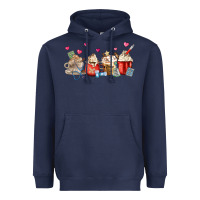 Navy Nurse Coffee Cups Heavyweight Hoodie - MaliasSmallBusiness