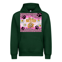 Forest Green life is better with a cat Urban Hoodie - TumblerDesignByShophia