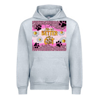 Heather Grey life is better with a cat Urban Hoodie - TumblerDesignByShophia
