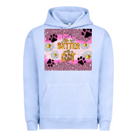 Pigment Grape Ice life is better with a cat Urban Hoodie - TumblerDesignByShophia