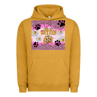 Pigment Peanut Butter life is better with a cat Urban Hoodie - TumblerDesignByShophia